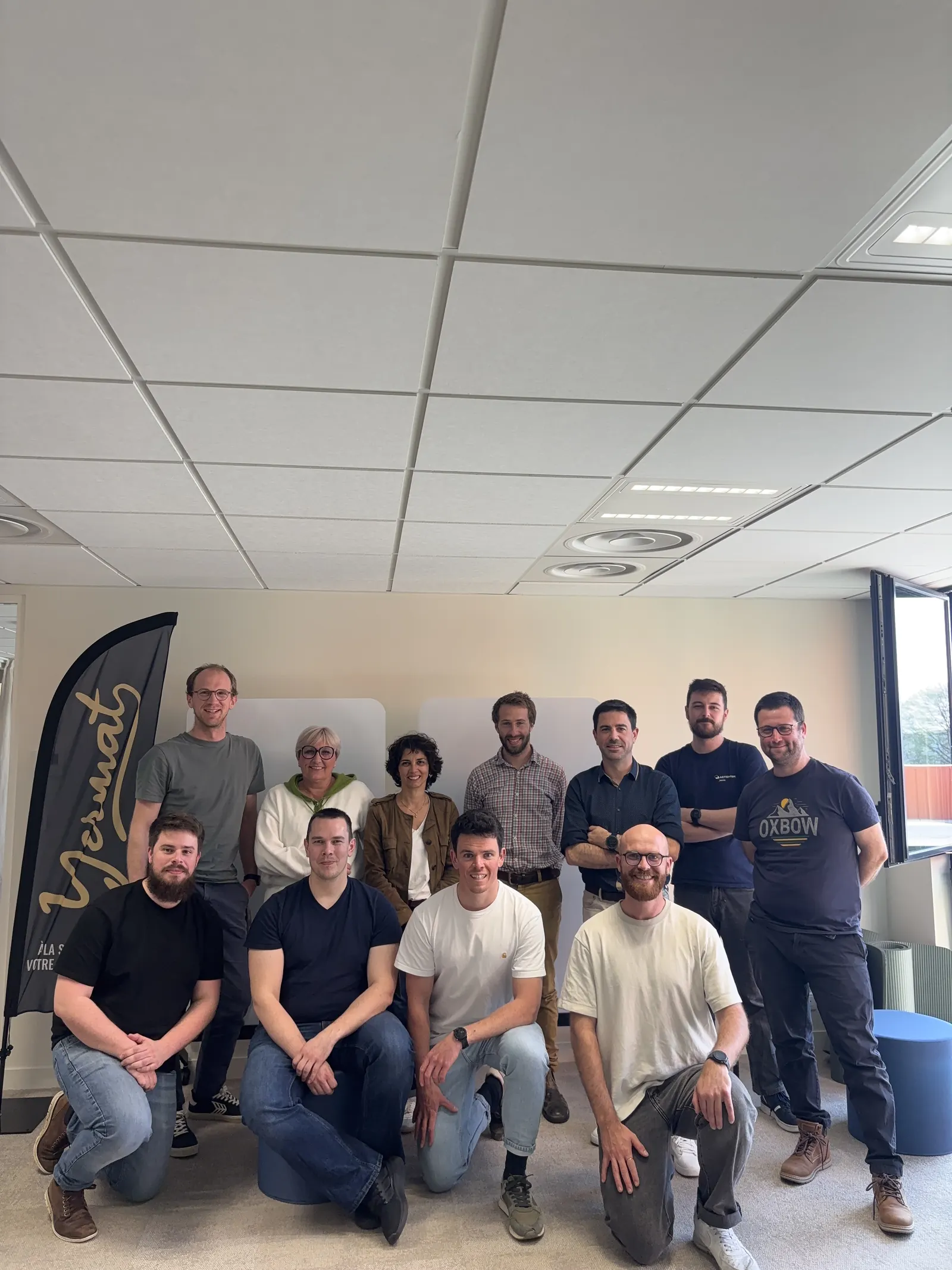 Groupe de collaborateurs Actemium à l'issue d'une journée de formation YERMAT
