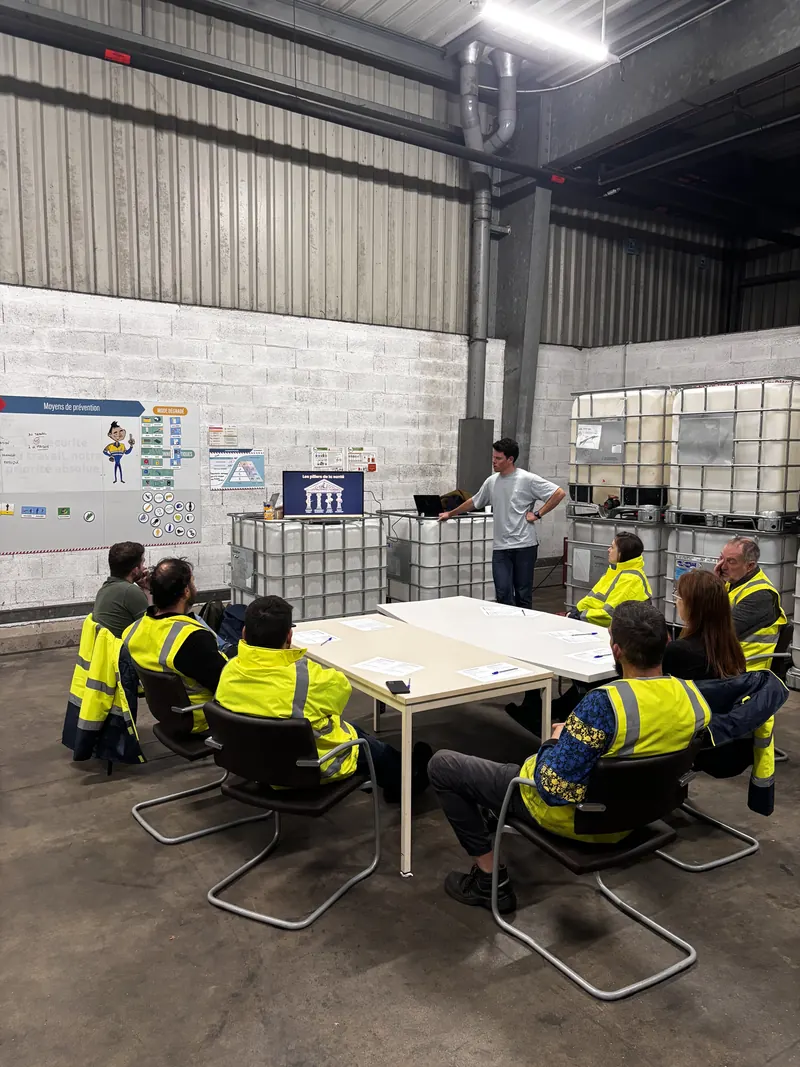 Formation YERMAT à la prévention des TMS sur le site Chimirec de Briec